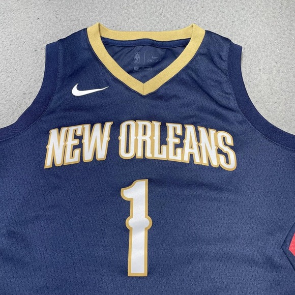 New Orleans Pelicans Jersey Youth Medium NBA Basketball Zion Williamson 1 Nike - Picture 2 of 12